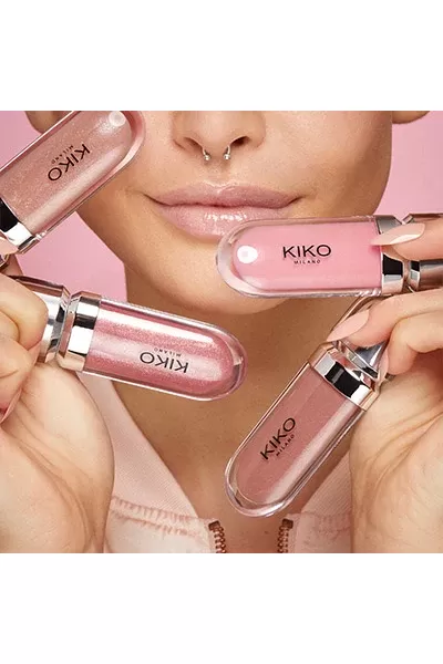  تصویر 15 : لیپ گلاس سه بعدی سری 3D Hydra رنگ 17 Pearly Mauve کیکو KIKO 