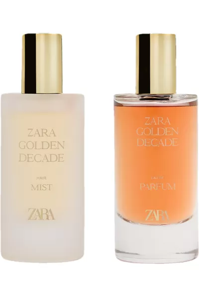 خرید و قیمت عطر زنانه گلدن دکید ادوپرفیوم + اسپری مو ZARA  زارا اصل