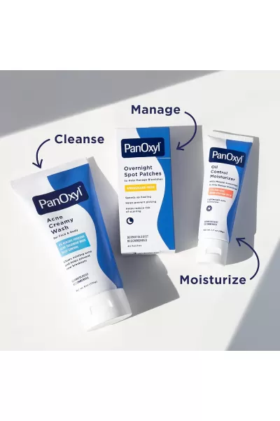  تصویر 8 : فوم کرمی ضدجوش برای پاکسازی و پیشگیری از جوش پانوکسیل PanOxyl 