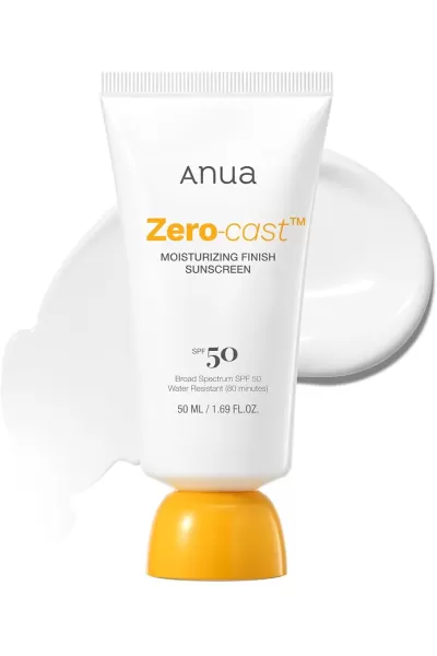 خرید و قیمت ضدآفتاب مرطوب‌کننده بدون رد سفید Anua Zero-Cast SPF50 آنوا اصل