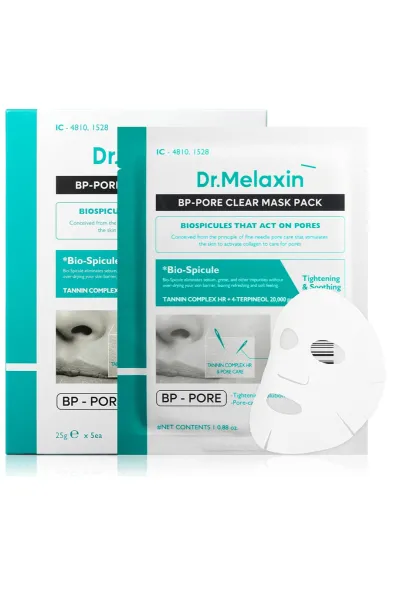 خرید پک ماسک ورقه ای کنترل منافذ دکتر ملاکسین Dr.Melaxin