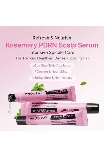  تصویر 1 : Medicube مدی کیوب  سرم اسکالپ رزماری و PDRN مدی کیوب تقویت ریشه  ضد ریزش و کنترل چربی مو  