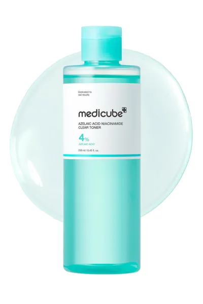 خرید و قیمت تونر آزلائیک اسید و نیاسینامید مدی کیوب ضدالتهاب، قرمزی و روشن کننده پوست Medicube  مدی کیوب اصل