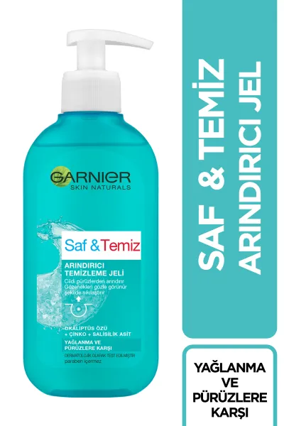 خرید و قیمت ژل شست و شوی پوست چرب Garnier Saf & Temiz گارنیر اصل