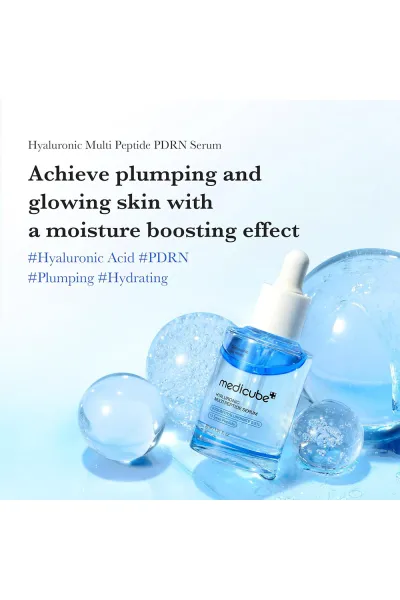  تصویر 1 : سرم هیالورونیک اسید و مولتی پپتاید مدی کیوب آبرسان و جوانساز پوست Hyaluronic Multi Peptide Serum مدی کیوب Medicube 