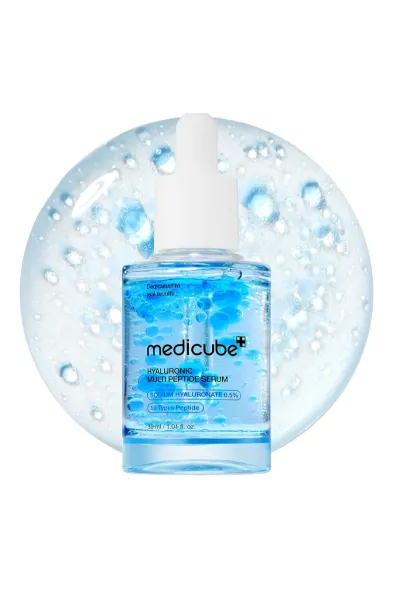 سرم هیالورونیک اسید و مولتی پپتاید مدی کیوب آبرسان و جوانساز پوست Hyaluronic Multi Peptide Serum Medicube
