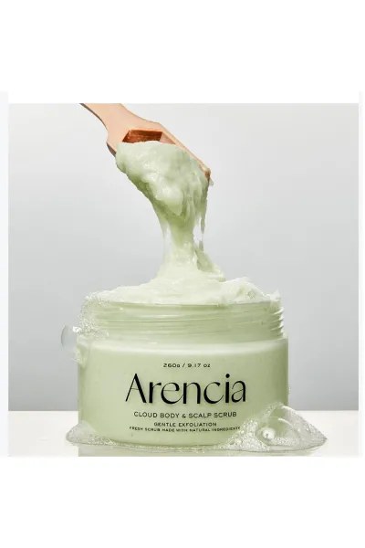  تصویر 6 : ARENCIA آرنسیا  اسکراب کف سر و بدن لوندر و گلابی لایه بردار ملایم  پاک کننده عمقی و تسکین دهنده  