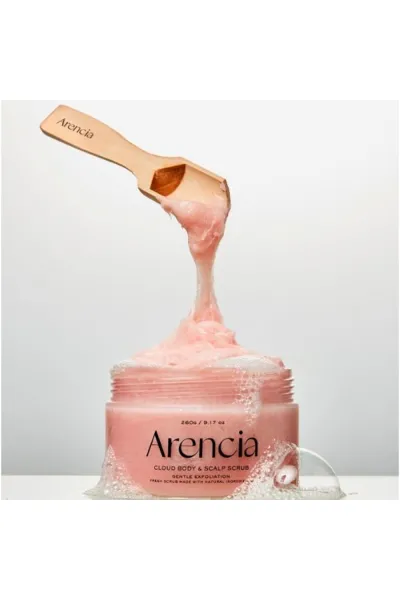  تصویر 16 : ARENCIA آرنسیا  اسکراب کف سر و بدن لوندر و گلابی لایه بردار ملایم  پاک کننده عمقی و تسکین دهنده  