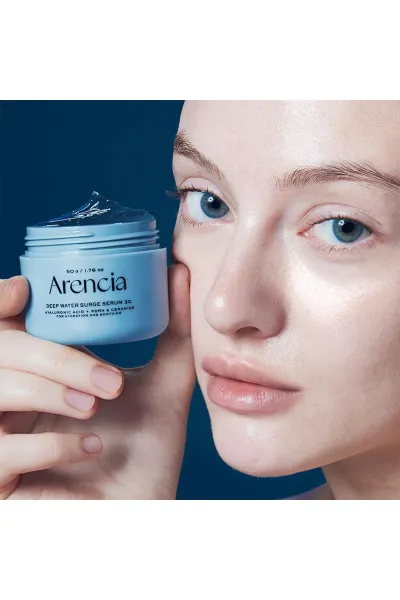  تصویر 4 : سرم هیالورونیک اسید PDRN و سراماید آبرسان عمقی و تسکین دهنده آرنسیا ARENCIA 