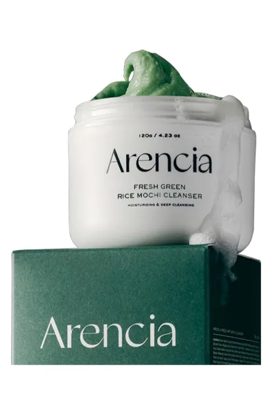 خرید پاک کننده عمقی موچی برنج و چای سبز تسکین دهنده و کنترل چربی پوست آرنسیا ARENCIA