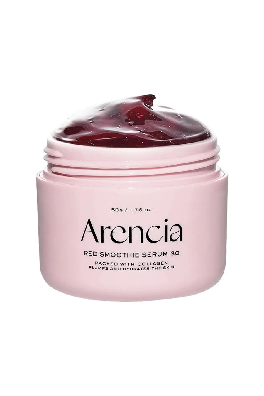 نمایش محصول سرم ماسک اسموتی قرمز روشن کننده و جوانساز پوست آرنسیا ARENCIA