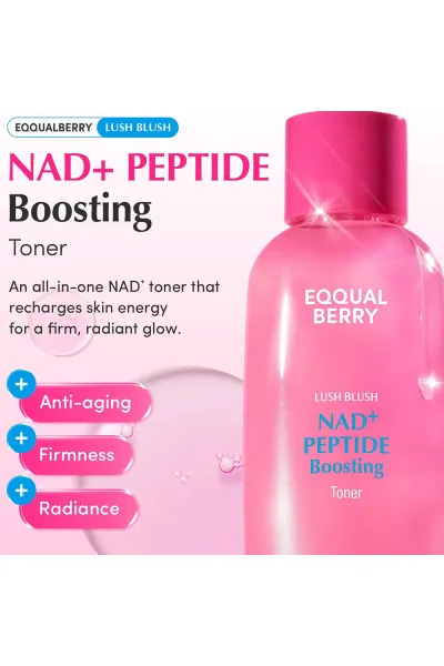  تصویر 1 : NAD+ تونر و پپتاید ضد چروک  جوانساز و درخشان کننده پوست اکوال بری EQQUAL BERRY 