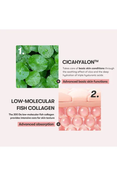  تصویر 1 : کرم دور چشم ترمیم کننده و ضد چروک ویبره دار سیکا کلاژن وی‌تی کازمتیک VT Cosmetics 