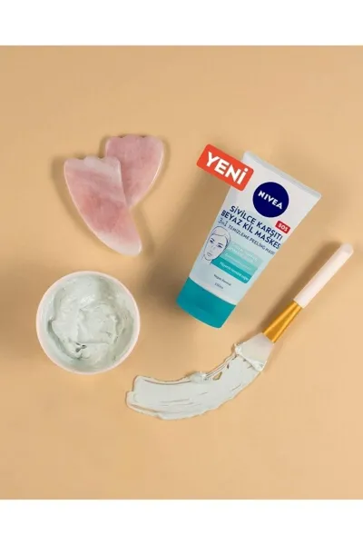  تصویر 4 : ماسک ۳ کاره سم زدا خاک رس سفید نیوآ NIVEA 