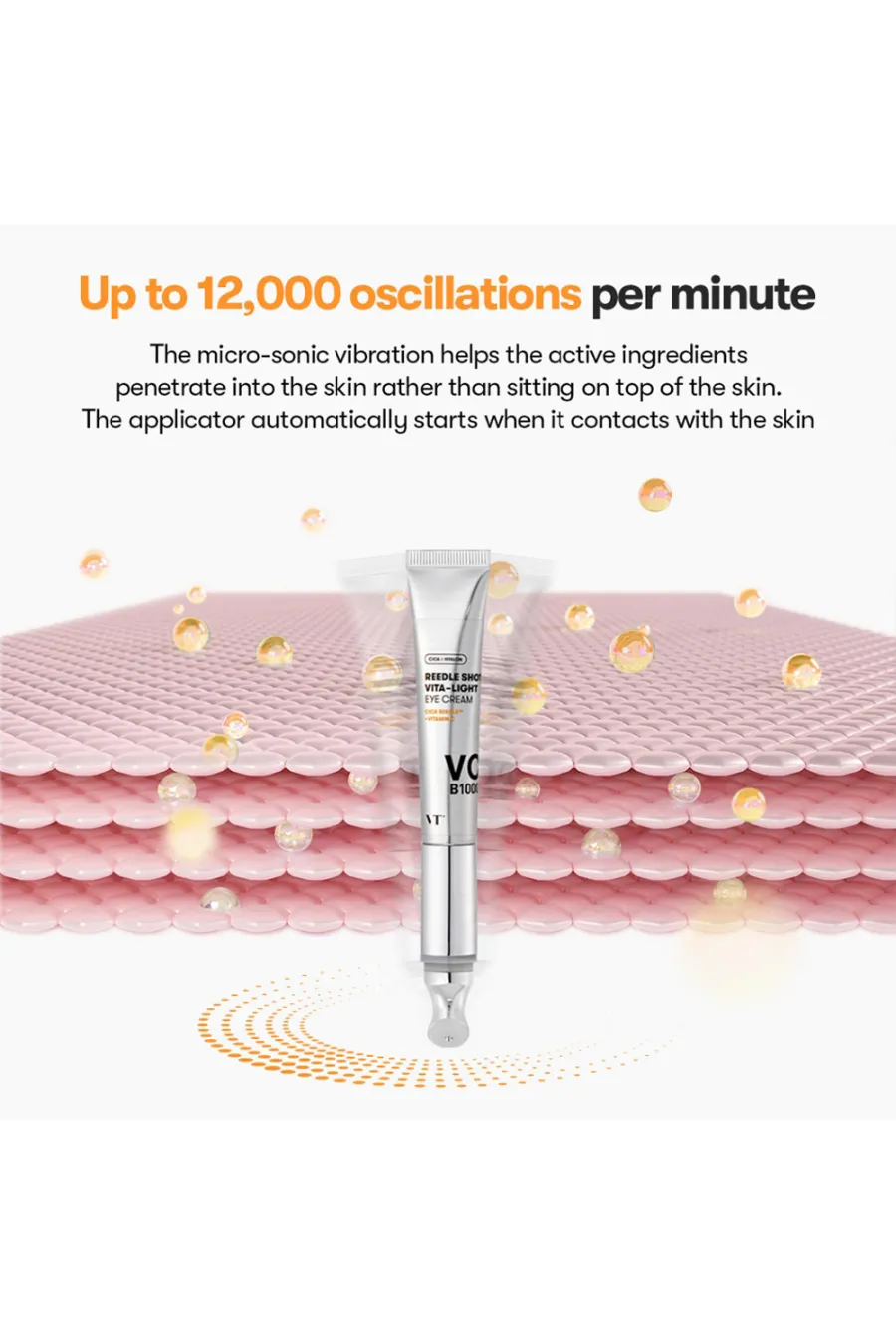 ویژگیهای کرم دور چشم روشن کننده ویبره دار ویتا لایت ریدل شات ویتی کازمتیک VT Cosmetics ویژگیهای کرم دور چشم روشن کننده ویبره دار ویتا لایت ریدل شات ویتی کازمتیک VT Cosmetics