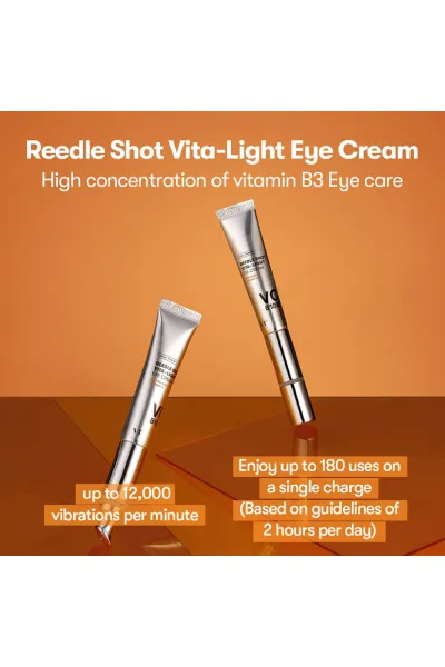  تصویر 1 : کرم دور چشم روشن کننده ویبره دار ویتا لایت ریدل شات وی‌تی کازمتیک VT Cosmetics 