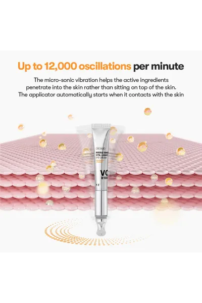  تصویر 4 : کرم دور چشم روشن کننده ویبره دار ویتا لایت ریدل شات وی‌تی کازمتیک VT Cosmetics 