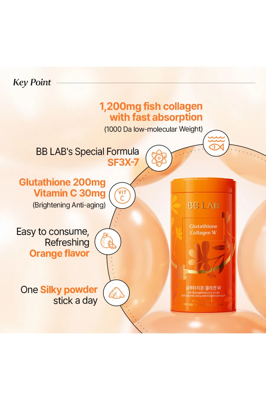 ویژگی‌های مکمل خوراکی گلوتاتیون کلاژن روشن کننده و جوانساز پوست بِ‌بِ لَب BB LAB