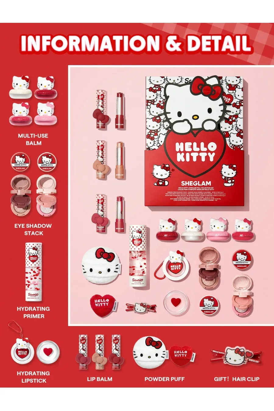 مشخصات ست کلکسیونی Hello Kitty Full Collection مدل هلو کیتی سری شیگلم Sheglam | ست کلکسیونی Hello Kitty Full Collection مدل هلو کیتی سری مشخصات ست کلکسیونی Hello Kitty Full Collection مدل هلو کیتی سری شیگلم Sheglam | ست کلکسیونی Hello Kitty Full Collection مدل هلو کیتی سری