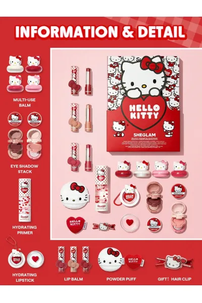  تصویر 1 : Sheglam شیگلم  ست کلکسیونی Hello Kitty Full Collection  مدل هلو کیتی سری  