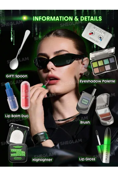  تصویر 4 : Sheglam شیگلم  The Matrix Resurrections ست لوازم آرایشی مدل  