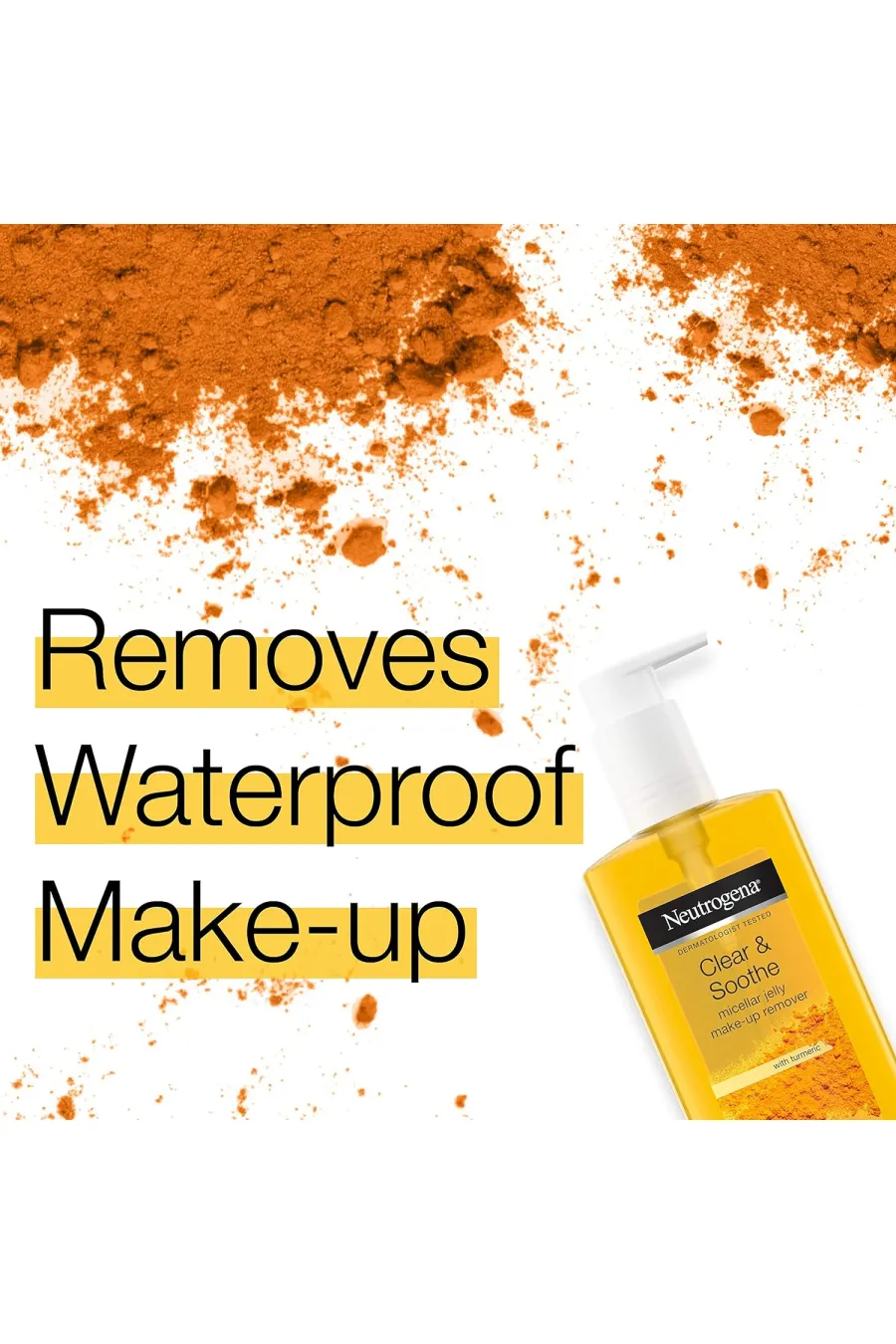 نکات پاک‌سازی روزانه با ژل پاک کننده آرایش میسلار زردچوبه نیتروژنا Neutrogena برای آرایش ضدآب