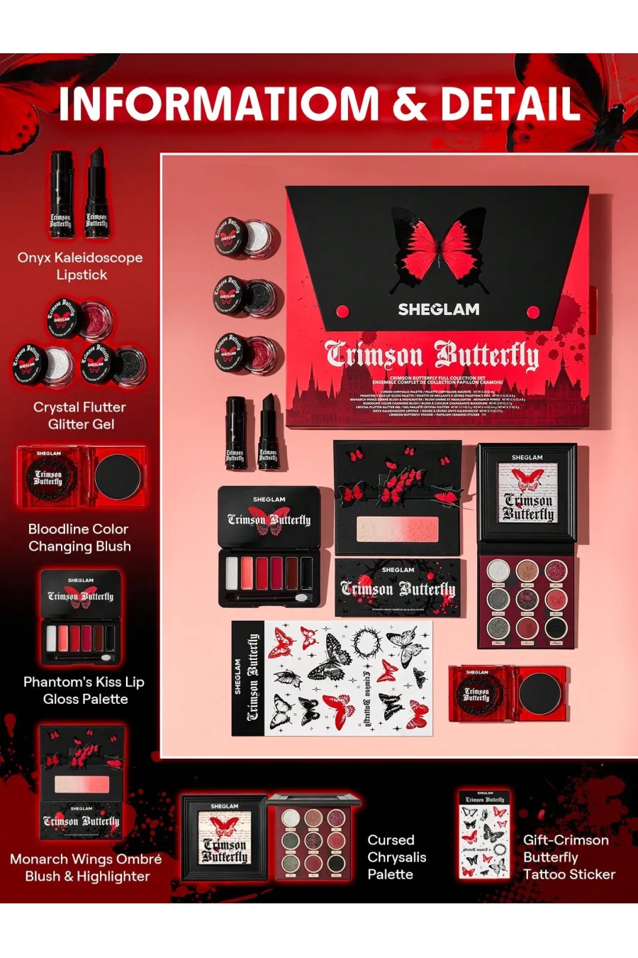 ویژگیهای ست کلکسیونی پروانهای مدل Crimson Butterfly شیگلم Sheglam | Crimson Bu Crimson Butterfly ست کلکسیونی پروانه ای مدل ویژگیهای ست کلکسیونی پروانهای مدل Crimson Butterfly شیگلم Sheglam | Crimson Bu Crimson Butterfly ست کلکسیونی پروانه ای مدل