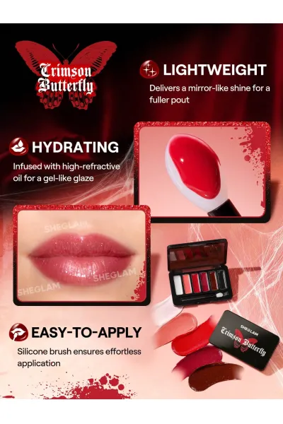  تصویر 1 : Crimson Butterfly ست کلکسیونی پروانه ای مدل شیگلم Sheglam 