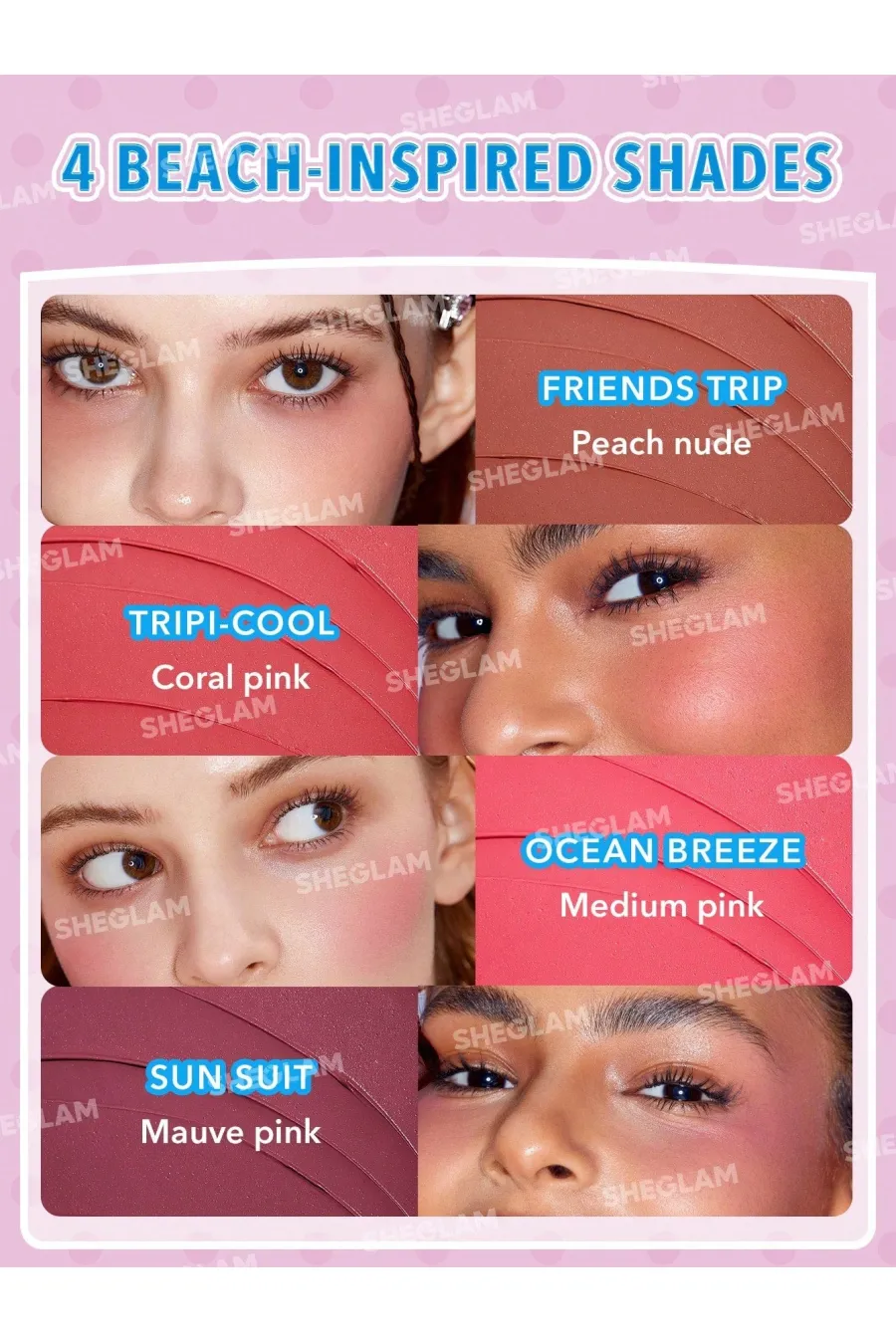 مشخصات ست کلکسیونی مدل هلو کیتی شیگلم Sheglam با چهار طیف رنگی الهامگرفته از ساحل مشخصات ست کلکسیونی مدل هلو کیتی شیگلم Sheglam با چهار طیف رنگی الهامگرفته از ساحل