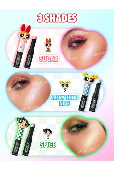  تصویر 7 : Sheglam شیگلم  ست کلکسیونی  مدل دختران قدرتمند پف پفی  