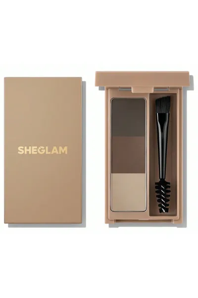 خرید و قیمت پالت ابرو سه رنگ  مدل رنگ Sheglam Brown شیگلم اصل