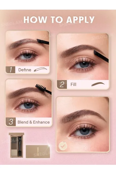  تصویر 4 : پالت ابرو سه رنگ مدل رنگ Multicolor شیگلم Sheglam 
