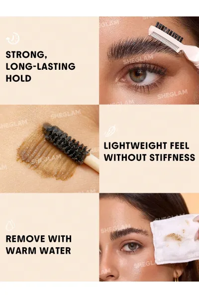  تصویر 3 : Sheglam شیگلم  ژل ابرو مدل لمینت ابرو  