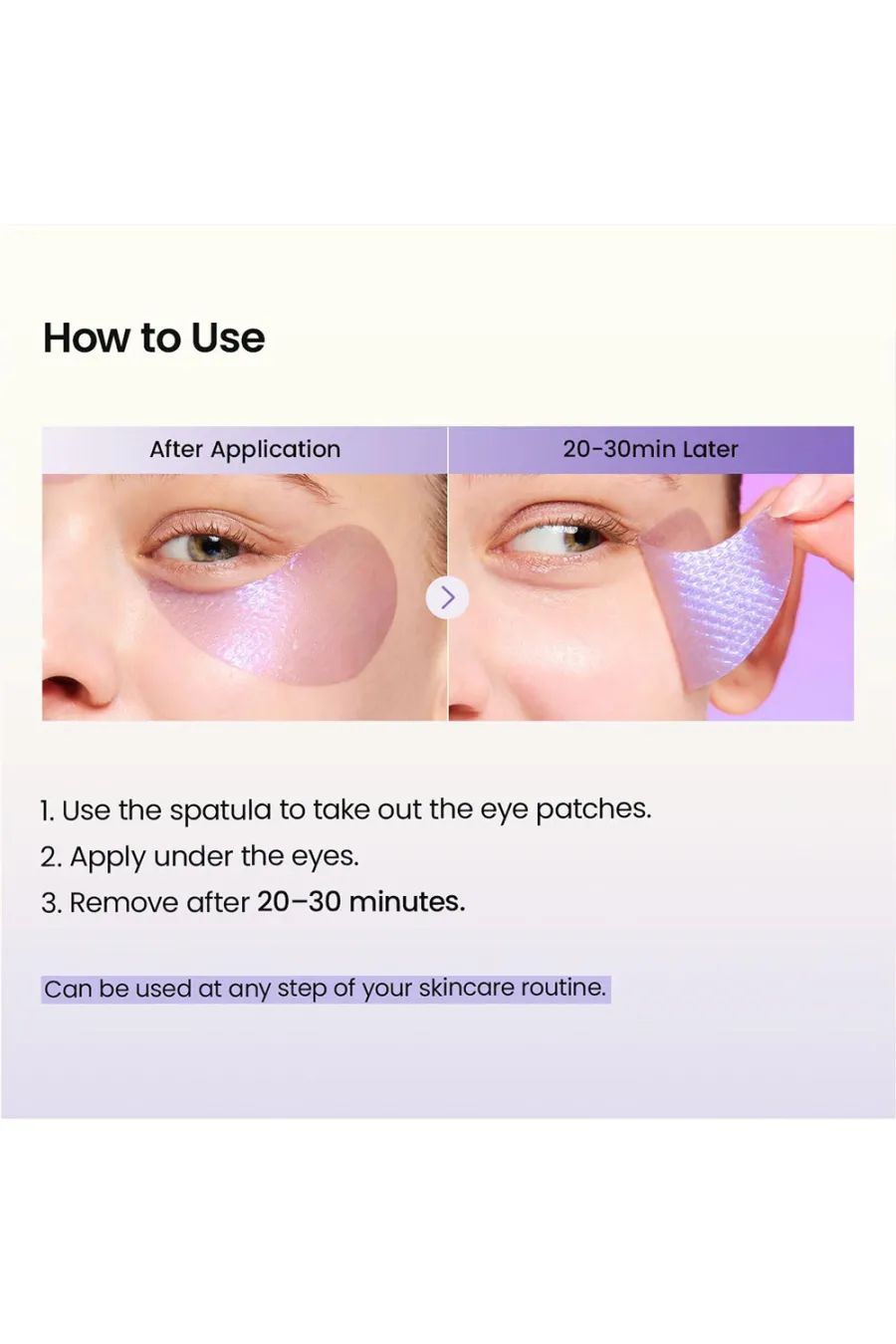روش استفاده پچ زیر چشم خاویار و روشن کننده، ترمیم کننده و جوانساز پوست بایودنس BioDance