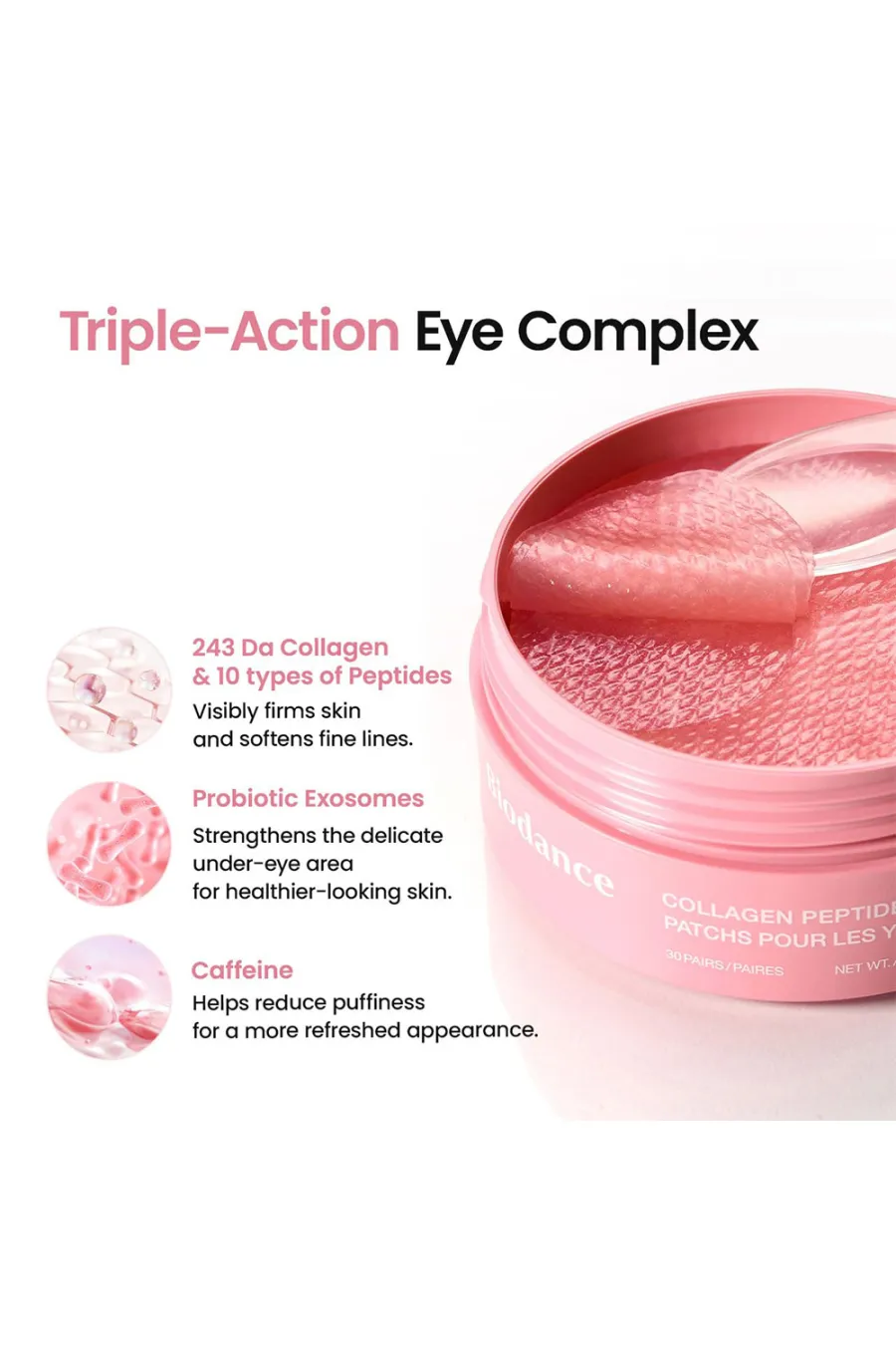 ترکیبات مؤثر پچ زیر چشم کلاژن و پپتاید ضد چروک، آبرسان و روشن کننده بایودنس BioDance ترکیبات مؤثر پچ زیر چشم کلاژن و پپتاید ضد چروک، آبرسان و روشن کننده بایودنس BioDance