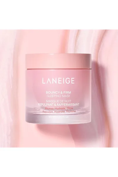  تصویر 3 : LANEIGE لانیژ  ماسک خواب ضد چروک و جوانساز کلاژن و گل صد تومانی  &  