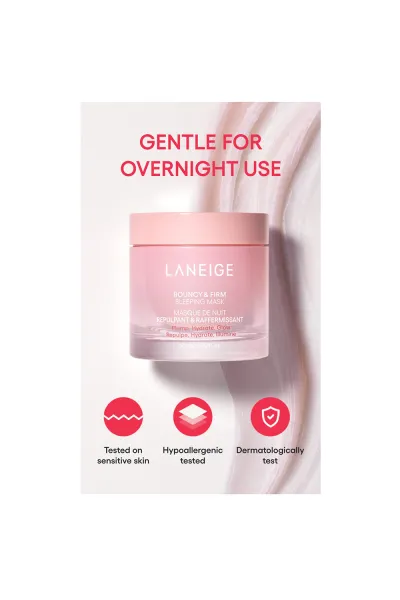  تصویر 20 : LANEIGE لانیژ  ماسک خواب ضد چروک و جوانساز کلاژن و گل صد تومانی  &  