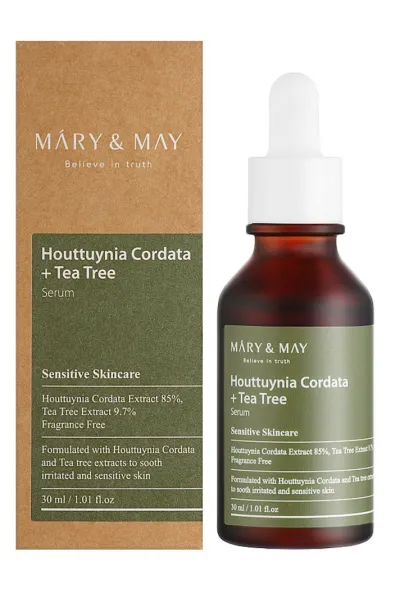 خرید و قیمت سرم تسکین دهنده هوتوینیا کورداتا و تی تری Mary & May  مری اند می اصل