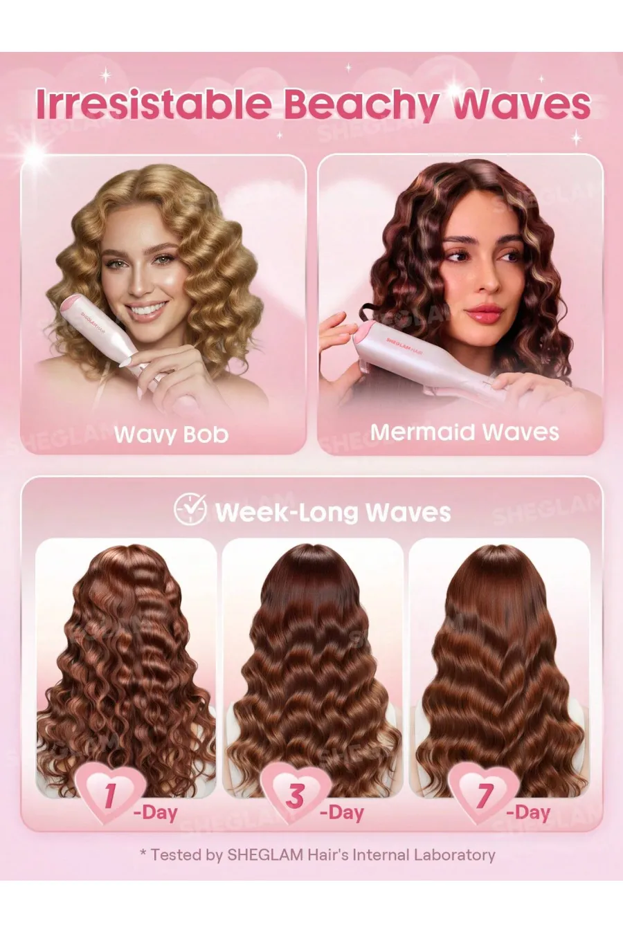 فناوریهای دستگاه فر ساحلی مو صورتی سایز ۱۹ شیگلم Sheglam Pink 19mm Beach Wave Curler فناوریهای دستگاه فر ساحلی مو صورتی سایز ۱۹ شیگلم Sheglam Pink 19mm Beach Wave Curler