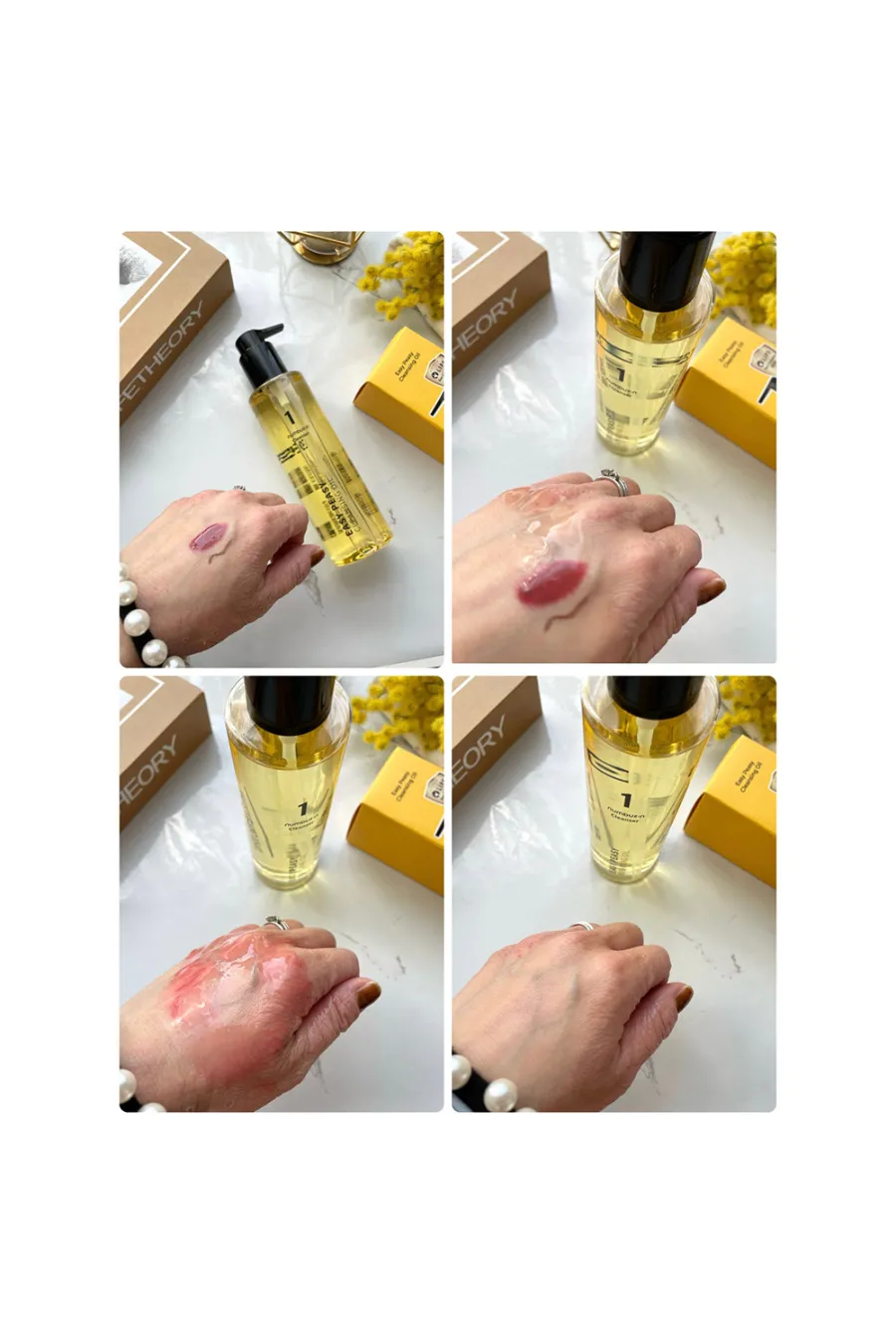 روش استفاده از پاک کننده روغنی آرایش شماره یک نامبوزین Numbuzin No.1 Easy Peasy Cleansing Oil