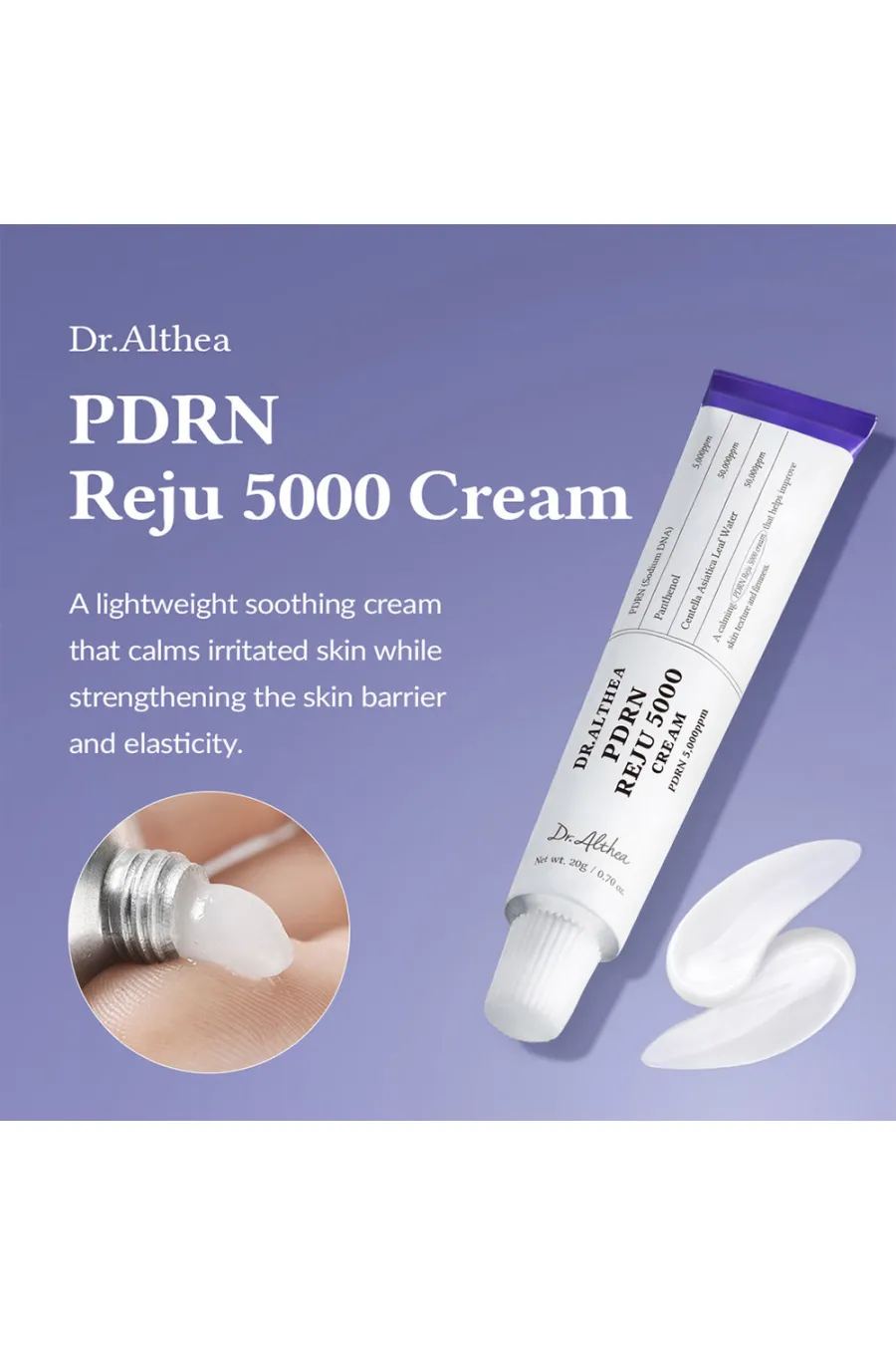 درباره محصول کرم ترمیم کننده، جوانساز PDRNو تسکین دهنده پوست 5000 دکتر التیا Dr.Althea