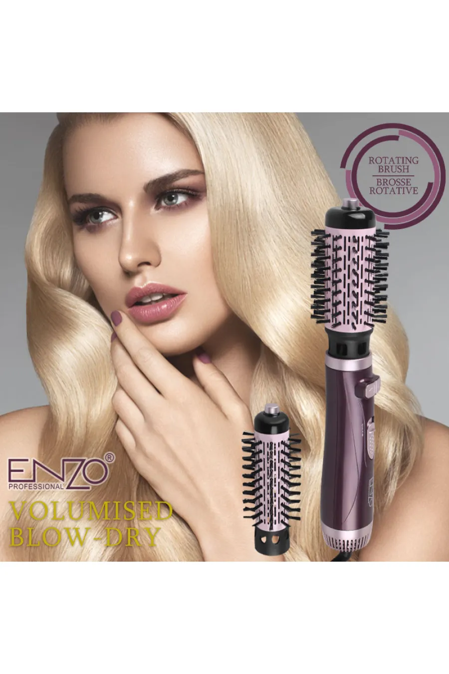درباره برس سشوار چرخشی انزو Enzo با قابلیت حالتدهی و حجمدهی مو درباره برس سشوار چرخشی انزو Enzo با قابلیت حالتدهی و حجمدهی مو