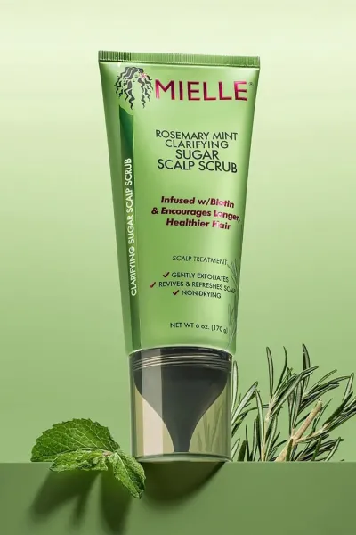  تصویر 1 : اسکراب رزماری و نعنا پوست سر میله MIELLE 