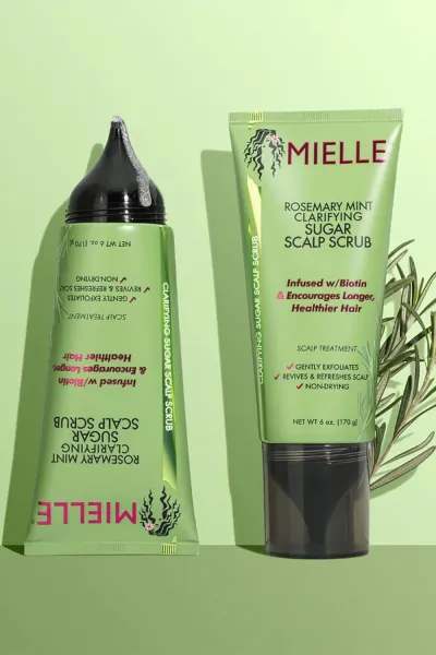  تصویر 4 : اسکراب رزماری و نعنا پوست سر میله MIELLE 