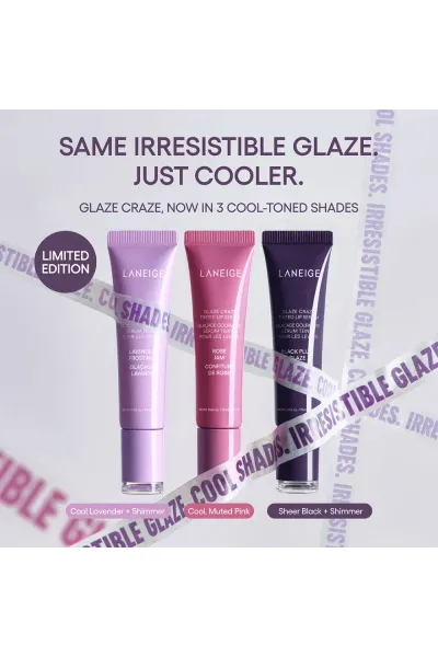  تصویر 8 : تینت لب سرمی آبرسان  حجم دهنده و درخشان کننده رنگ Peach Glaze لانیژ LANEIGE 