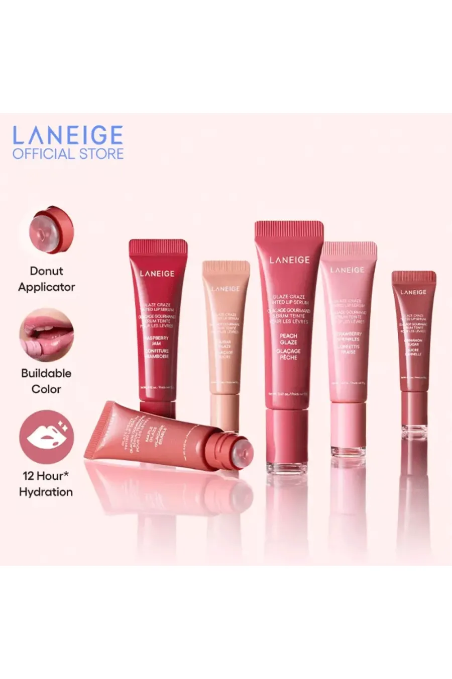ترفندهای حرفه‌ای استفاده از تینت لب سرمی آبرسان، حجم دهنده و درخشان کننده رنگ لانیژ LANEIGE