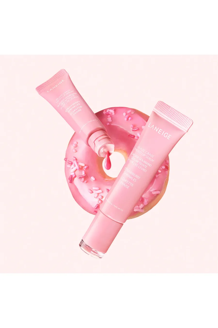 ارزش خرید تینت لب سرمی آبرسان، حجم دهنده و درخشان کننده رنگ Strawberry Sprinkles لانیژ LANEIGE