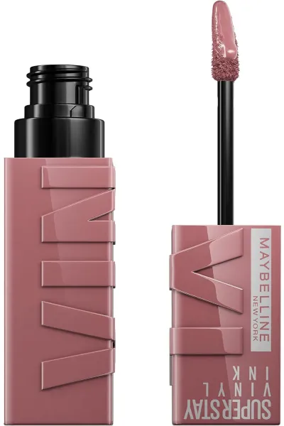 خرید و قیمت رژ لب شاین مایع 16 ساعته سوپر استی VINYL INK رنگ Maybelline New York 110 AWESTRUCK میبلین نیویورک اصل