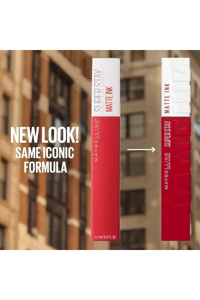 تصویر 5 : Maybelline New York میبلین نیویورک 25 Heroine رژلب مات سوپر استی Matte Ink رنگ  