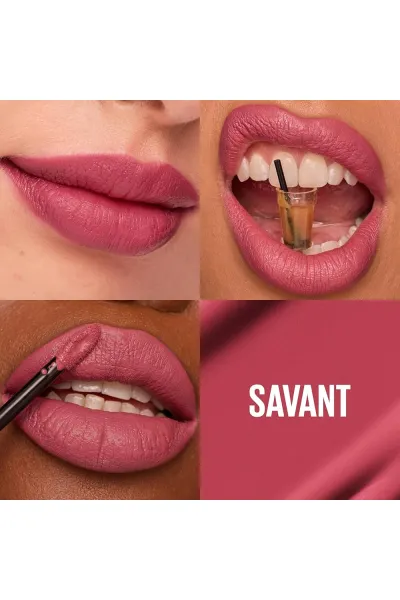  تصویر 1 : Maybelline New York میبلین نیویورک 155 SAVANT رژلب مات سوپر استی Matte Ink رنگ  